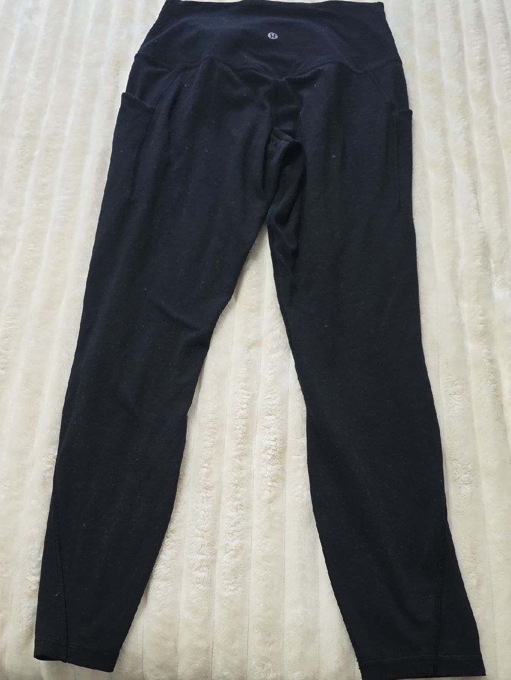 lululemon athletica Black High-Rise Leggings with Side Pockets